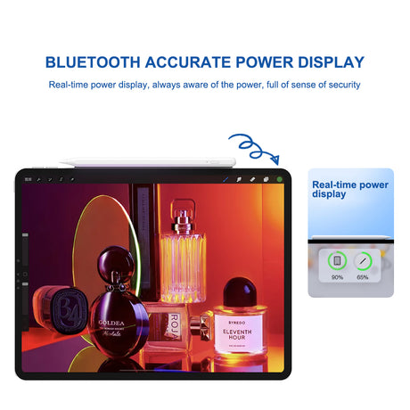 Stylus Lito Stylus Pen (K1), Wireless Charging, Palm Rejection, 90mAh, for iPad, Alb