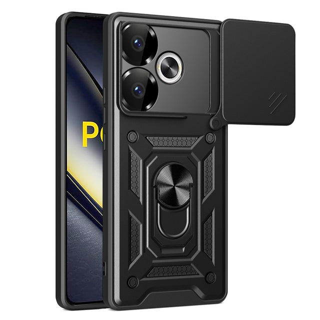 Husa de protectie Techsuit CamShield Series compatibil cu Xiaomi Poco F6, Negru