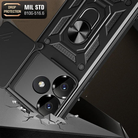 Husa de protectie Techsuit CamShield Series compatibil cu Xiaomi Poco F6, Negru