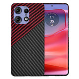 Husa de protectie Techsuit Carbonite FiberShell compatibil cu Motorola Edge 50 Pro, Rosu Vortex