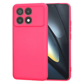 Husa de protectie Techsuit SoftFlex compatibil cu Xiaomi Poco F6 Pro, Roz Intens