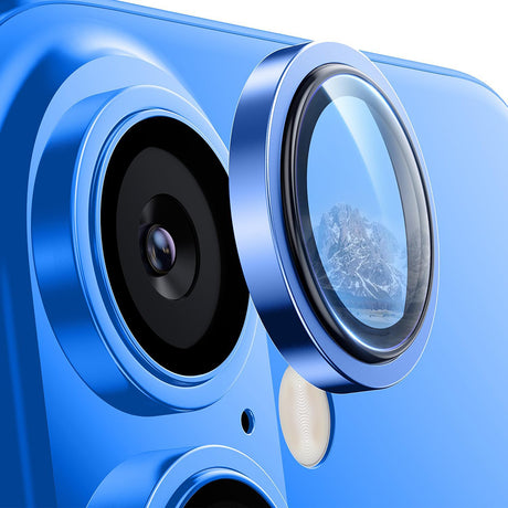 Folie de protectie Lito S+ Camera Glass compatibil cu iPhone 16 / iPhone 16 Plus, Albastru