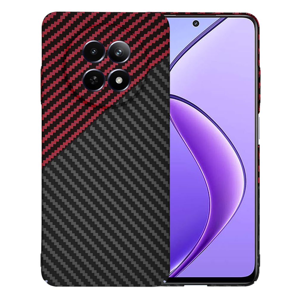 Husa de protectie Techsuit Carbonite FiberShell compatibil cu Realme 12 / 12x, Rosu Vortex