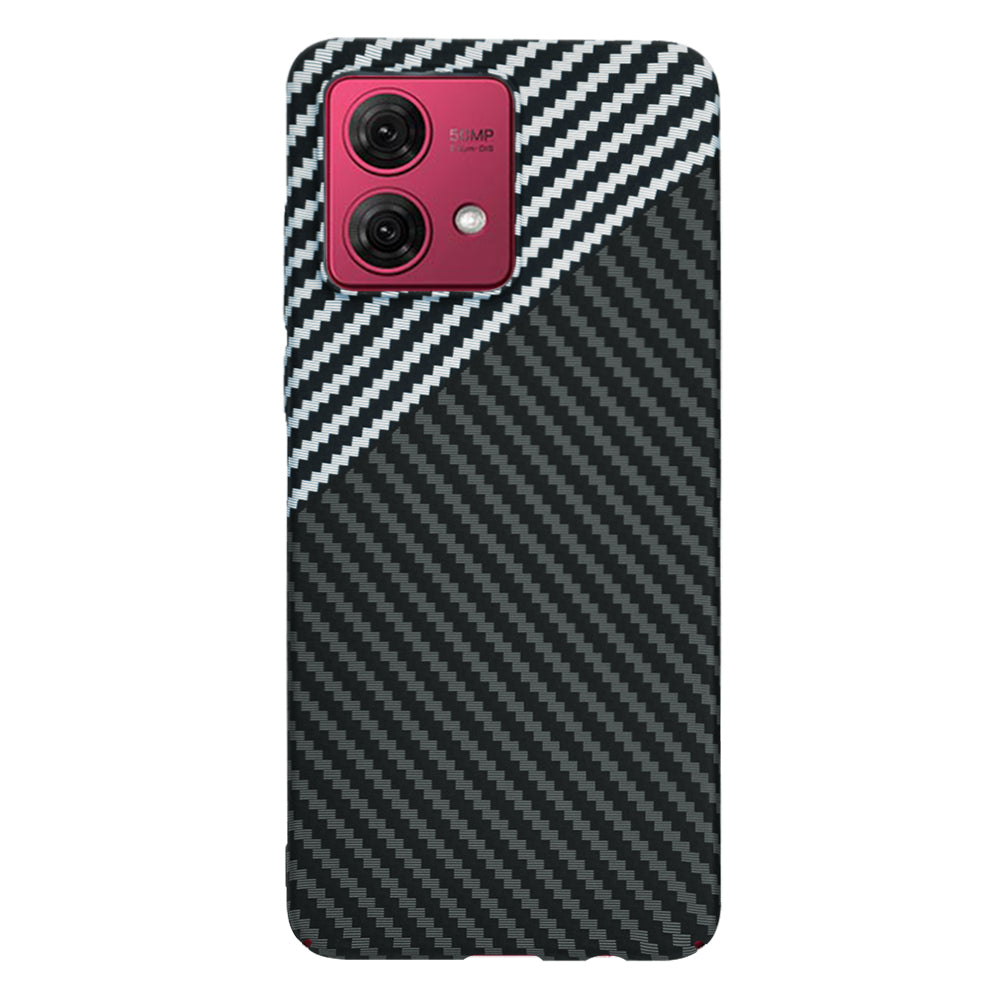 Husa de protectie Techsuit Carbonite FiberShell compatibil cu Motorola Moto G84, Stealth Gray
