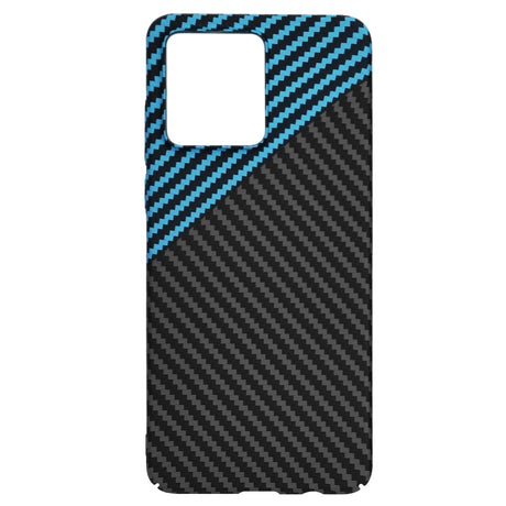 Husa de protectie Techsuit Carbonite FiberShell compatibil cu Motorola Moto G84, Albastru Pulse