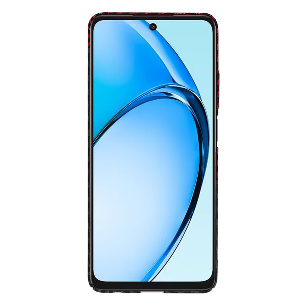Husa de protectie Techsuit Carbonite FiberShell compatibil cu Oppo A60 4G, Rosu Vortex