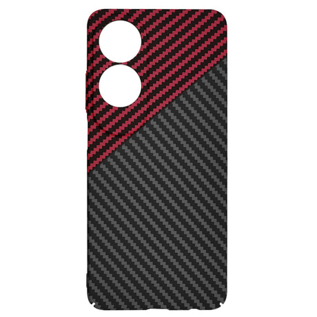 Husa de protectie Techsuit Carbonite FiberShell compatibil cu Oppo A60 4G, Rosu Vortex