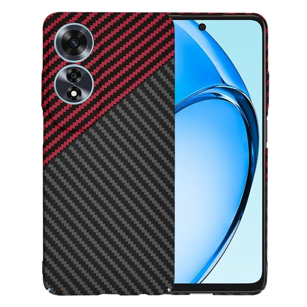 Husa de protectie Techsuit Carbonite FiberShell compatibil cu Oppo A60 4G, Rosu Vortex