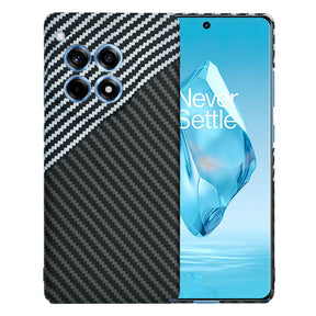 Husa de protectie Techsuit Carbonite FiberShell compatibil cu OnePlus 12R, Stealth Gray