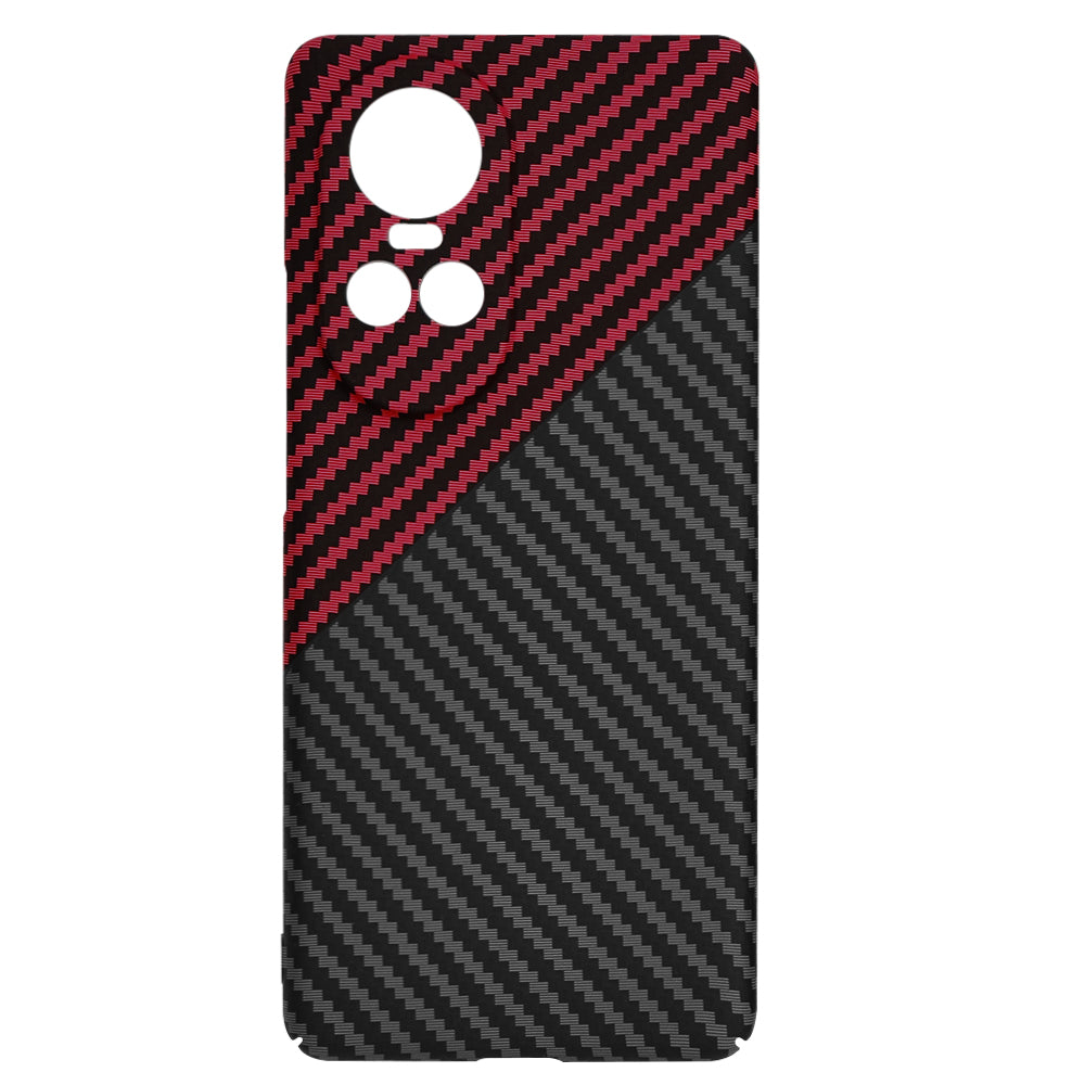 Husa de protectie Techsuit Carbonite FiberShell compatibil cu Oppo Reno10 / Reno10 Pro, Rosu Vortex