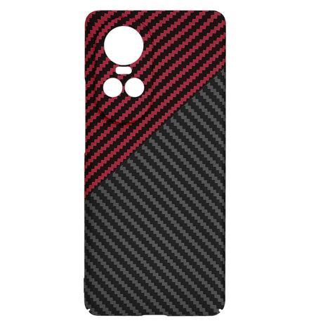 Husa de protectie Techsuit Carbonite FiberShell compatibil cu Oppo Reno10 / Reno10 Pro, Rosu Vortex