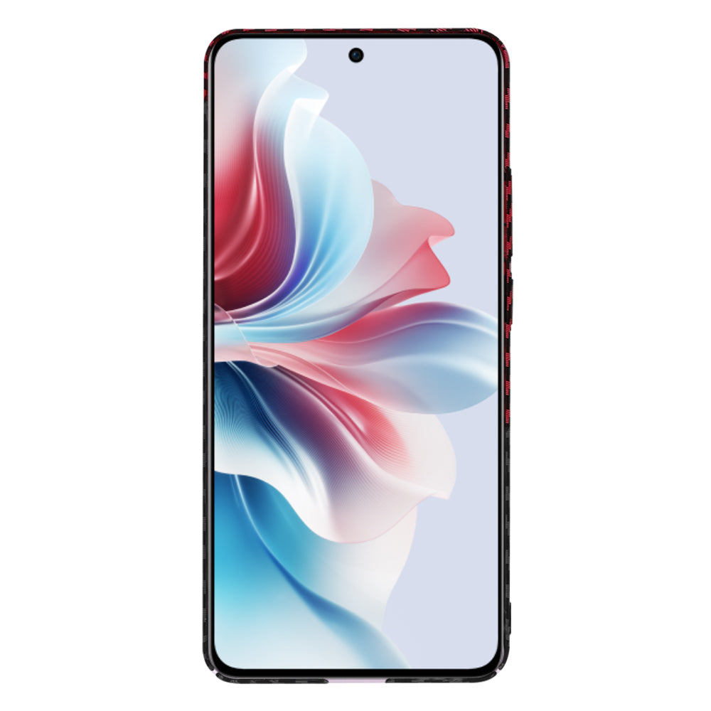 Husa de protectie Techsuit Carbonite FiberShell compatibil cu Oppo Reno11 F, Rosu Vortex
