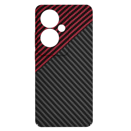 Husa de protectie Techsuit Carbonite FiberShell compatibil cu Oppo Reno11 F, Rosu Vortex
