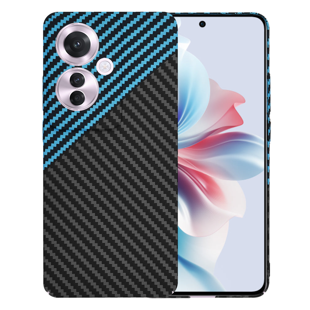 Husa de protectie Techsuit Carbonite FiberShell compatibil cu Oppo Reno11 F, Albastru Pulse
