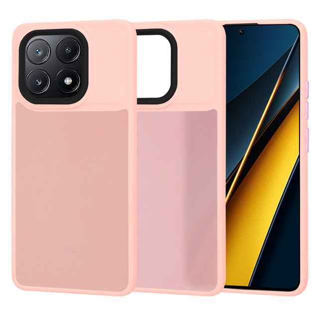 Husa de protectie Techsuit HaloFrost Series compatibil cu Xiaomi Poco X6 Pro, Roz