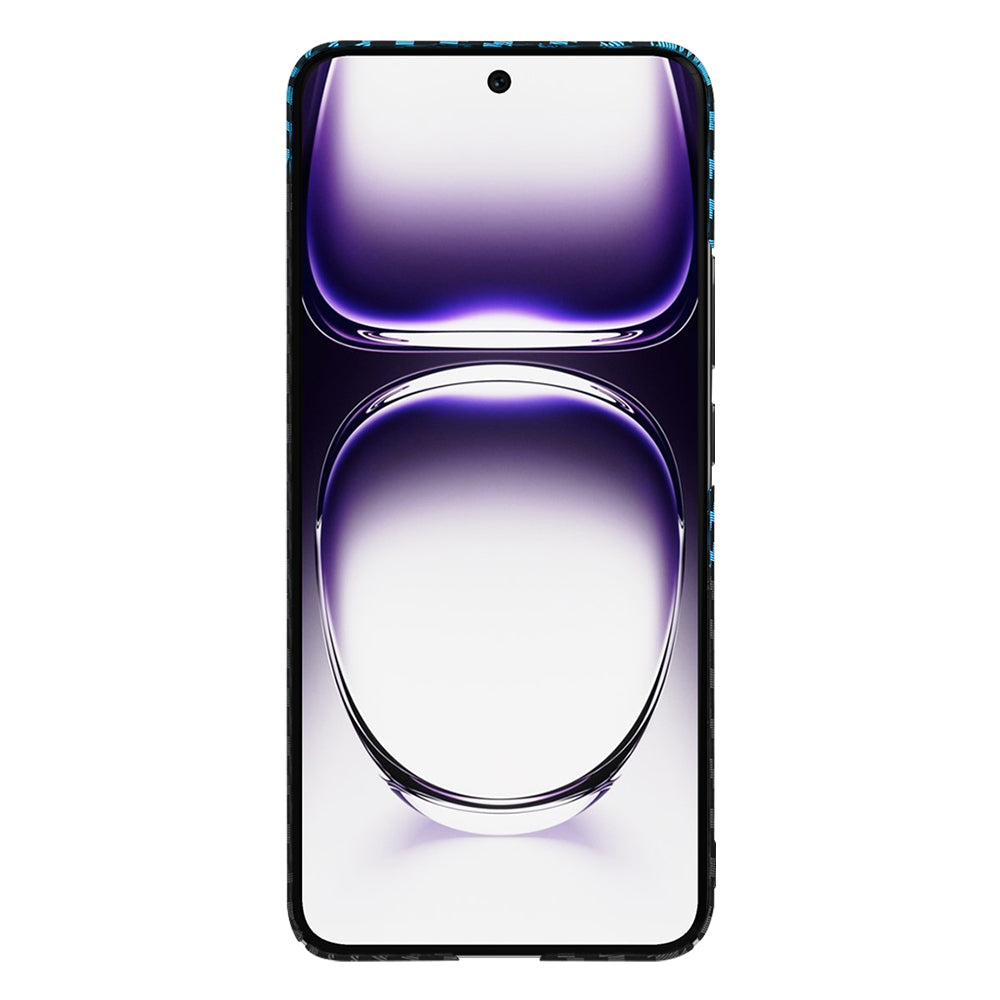 Husa de protectie Techsuit Carbonite FiberShell compatibil cu Oppo Reno12, Albastru Pulse