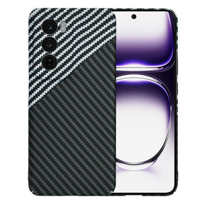 Husa de protectie Techsuit Carbonite FiberShell compatibil cu Oppo Reno12, Stealth Gray