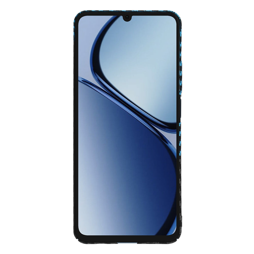 Husa de protectie Techsuit Carbonite FiberShell compatibil cu Realme C61 / Realme C63, Albastru Pulse