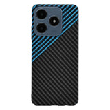 Husa de protectie Techsuit Carbonite FiberShell compatibil cu Realme C61 / Realme C63, Albastru Pulse