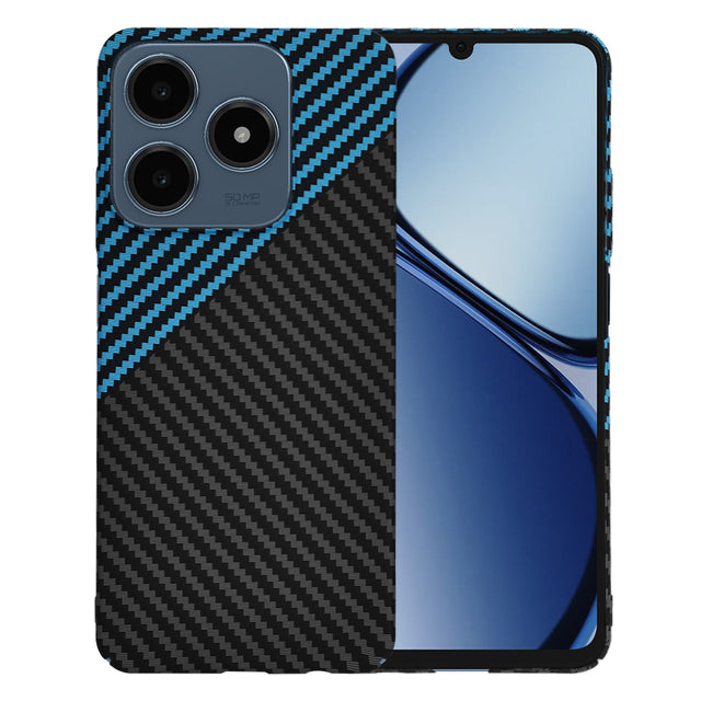 Husa de protectie Techsuit Carbonite FiberShell compatibil cu Realme C61 / Realme C63, Albastru Pulse