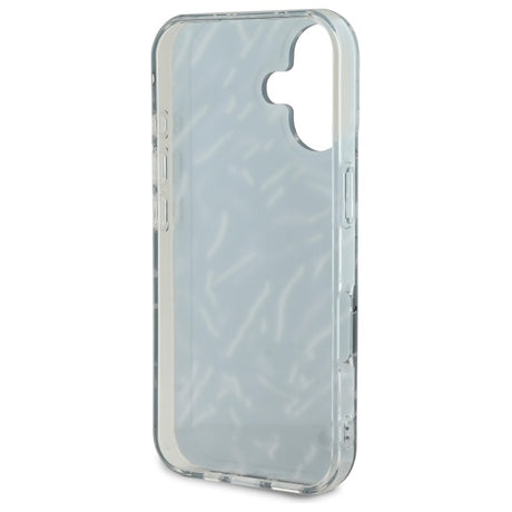 Husa de protectie Karl Lagerfeld Hardcase (KLHCP16MHZBPKCCU) compatibil cu iPhone 16 Plus, Mov Zebra With Cord