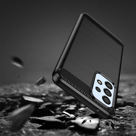 Husa de protectie Techsuit Carbon Silicone compatibil cu Samsung Galaxy A33 5G, Negru