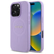 Husa de protectie Guess Saffiano MagSafe (GUHMP16XPSAHMCU) compatibil cu iPhone 16 Pro Max, Mov