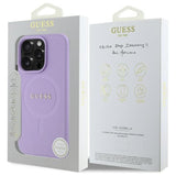 Husa de protectie Guess Saffiano MagSafe (GUHMP16XPSAHMCU) compatibil cu iPhone 16 Pro Max, Mov