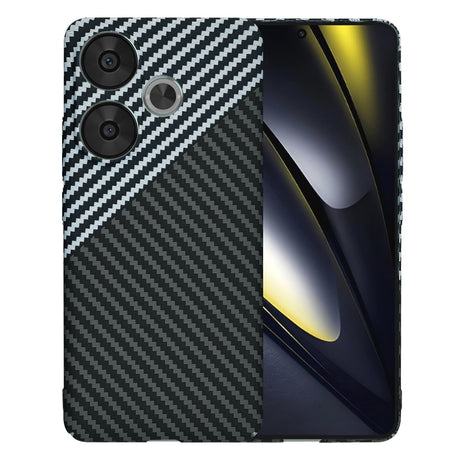 Husa de protectie Techsuit Carbonite FiberShell compatibil cu Xiaomi Poco F6, Stealth Gray
