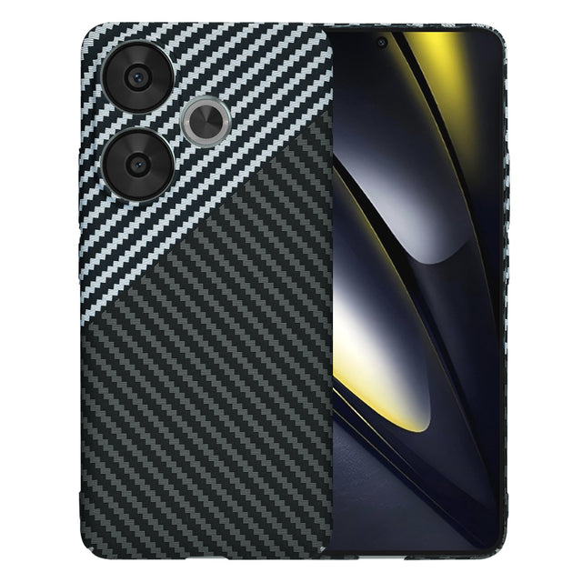 Husa de protectie Techsuit Carbonite FiberShell compatibil cu Xiaomi Poco F6, Stealth Gray