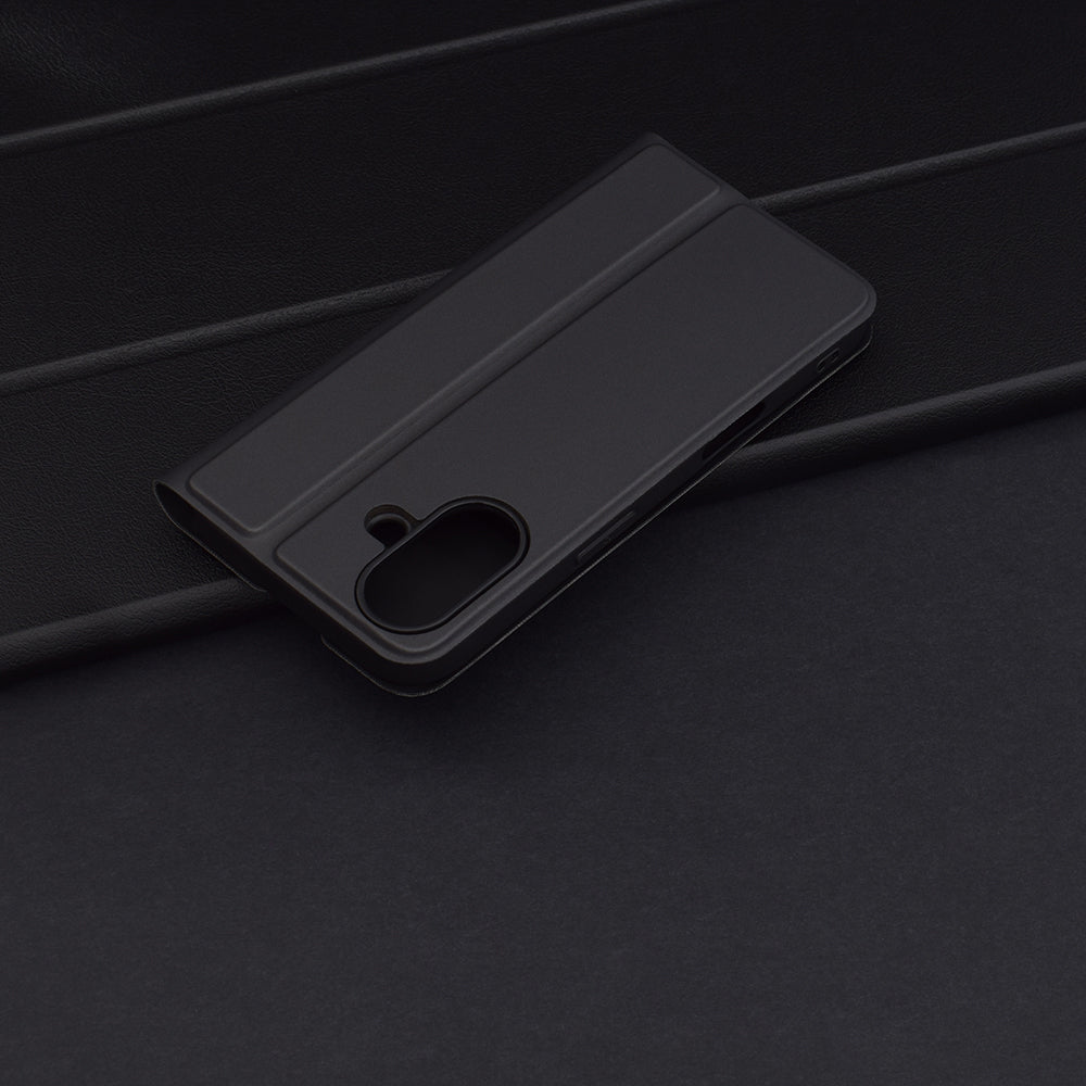 Husa de protectie Techsuit Magskin Book compatibil cu iPhone 16 Plus, Negru