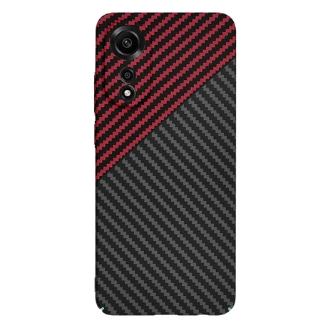 Husa de protectie Techsuit Carbonite FiberShell compatibil cu Oppo A78 4G, Rosu Vortex