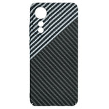 Husa de protectie Techsuit Carbonite FiberShell compatibil cu Oppo A78 4G, Stealth Gray