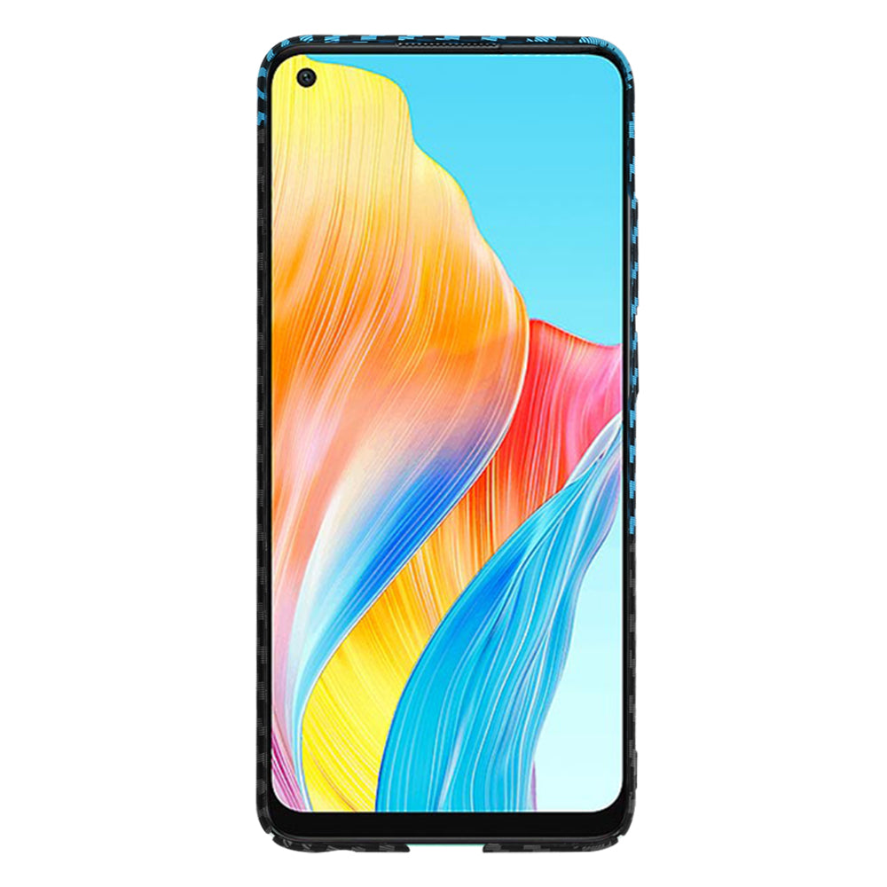Husa de protectie Techsuit Carbonite FiberShell compatibil cu Oppo A78 4G, Albastru Pulse