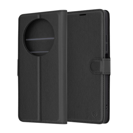 Husa de protectie Techsuit Leather Folio compatibil cu Xiaomi Redmi 14C / Poco C75, Negru