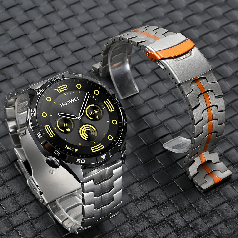 Curea smartwatch Techsuit Watchband 22mm (W063) compatibil cu Huawei Watch GT 2 (46mm)/GT 2 Pro/GT 3 Pro (46mm)/Ultimate/Xiaomi Watch S1, Argintiu Y
