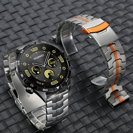 Curea smartwatch Techsuit Watchband 22mm (W063) compatibil cu Huawei Watch GT 2 (46mm)/GT 2 Pro/GT 3 Pro (46mm)/Ultimate/Xiaomi Watch S1, Argintiu Y