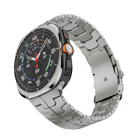 Curea smartwatch Techsuit Watchband (W063) compatibil cu Samsung Galaxy Watch Ultra 47mm / Watch Ultra 2, Titanium