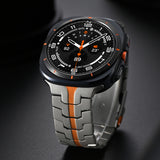 Curea smartwatch Techsuit Watchband (W063) compatibil cu Samsung Galaxy Watch Ultra 47mm / Watch Ultra 2, Titanium Orange
