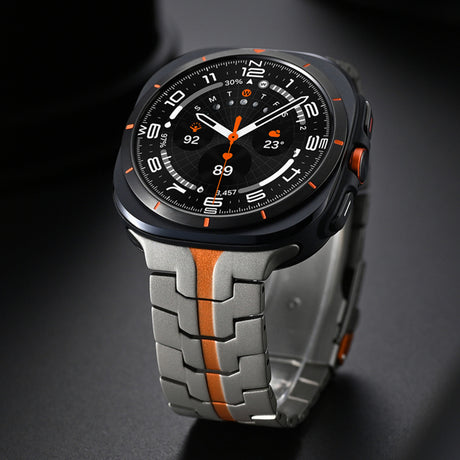 Curea smartwatch Techsuit Watchband (W063) compatibil cu Samsung Galaxy Watch Ultra 47mm / Watch Ultra 2, Argintiu Y