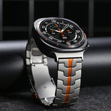 Curea smartwatch Techsuit Watchband (W063) compatibil cu Samsung Galaxy Watch Ultra 47mm / Watch Ultra 2, Argintiu Y
