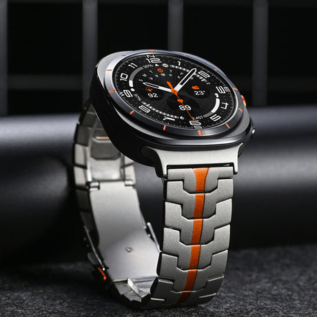 Curea smartwatch Techsuit Watchband (W063) compatibil cu Samsung Galaxy Watch Ultra 47mm / Watch Ultra 2, Argintiu Y