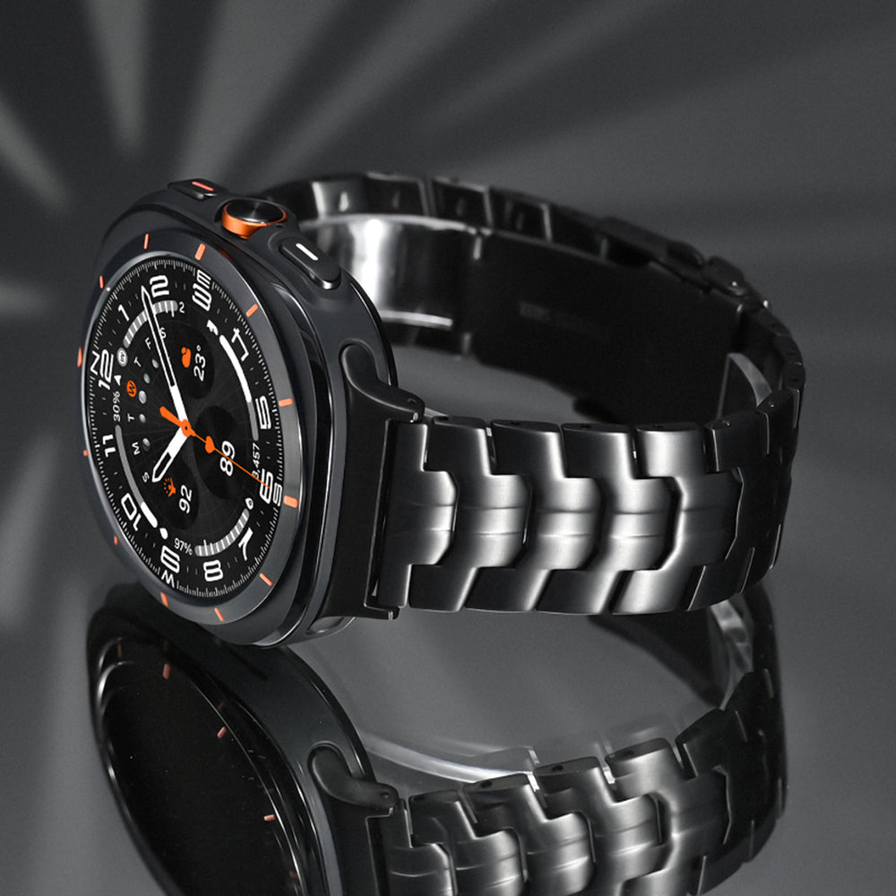 Curea smartwatch Techsuit Watchband (W063) compatibil cu Samsung Galaxy Watch Ultra 47mm / Watch Ultra 2, Argintiu Y