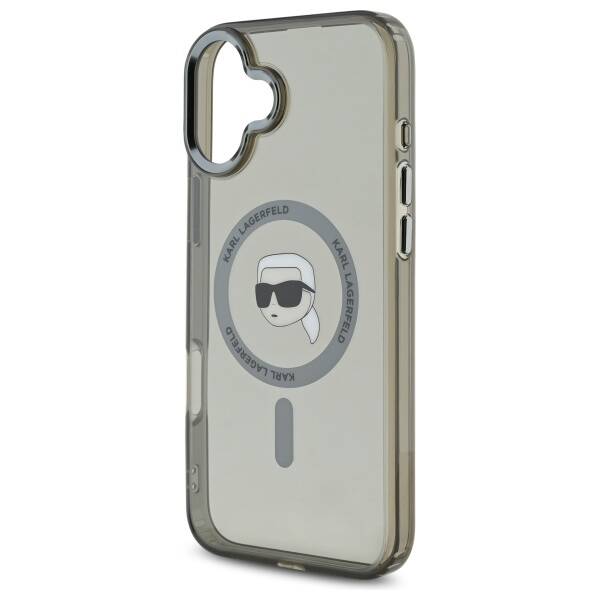Husa de protectie Karl Lagerfeld IML MagSafe (KLHMP16MHLSKIK) compatibil cu iPhone 16 Plus, Karl`s Head