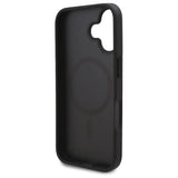 Husa de protectie Karl Lagerfeld Leather MagSafe (KLHMP16SPKHPORPK) compatibil cu iPhone 16, Hot Stamp