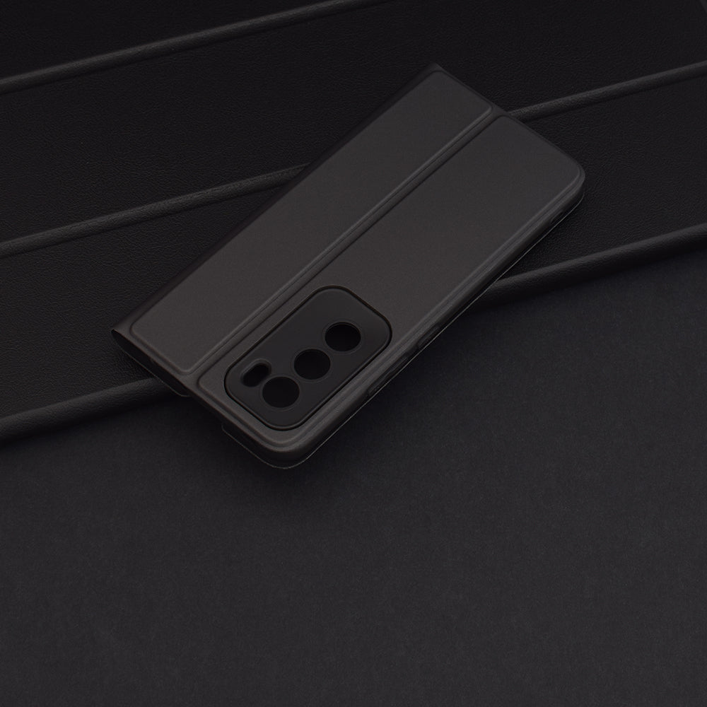 Husa de protectie Techsuit Magskin Book compatibil cu Oppo Reno12, Negru