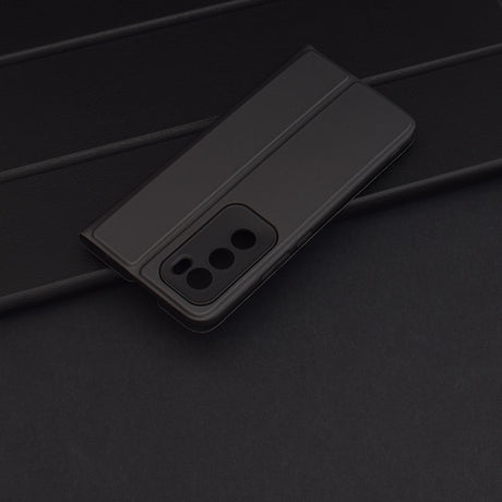 Husa de protectie Techsuit Magskin Book compatibil cu Oppo Reno12, Negru