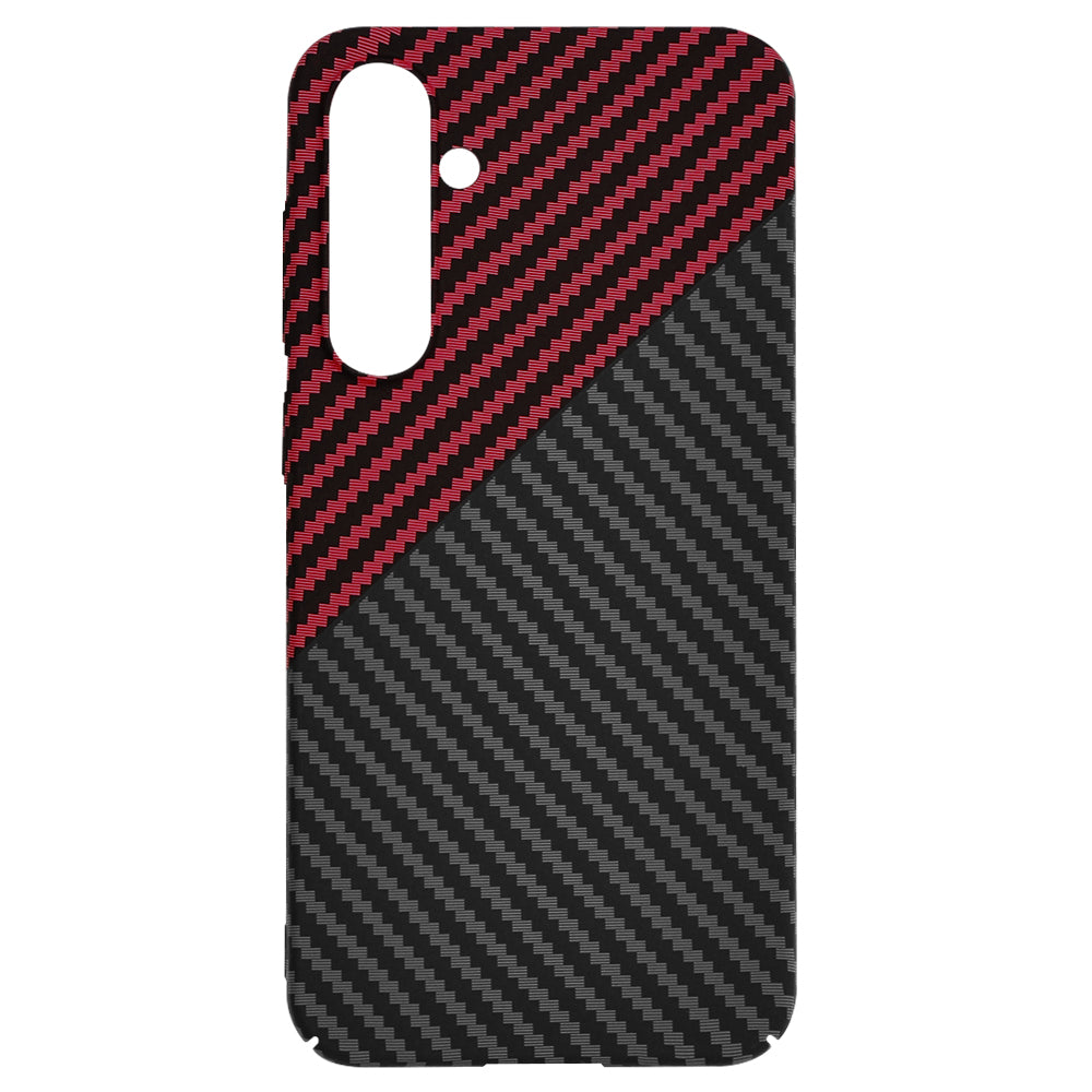 Husa de protectie Techsuit Carbonite FiberShell compatibil cu Samsung Galaxy S23 FE, Rosu Vortex