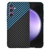 Husa de protectie Techsuit Carbonite FiberShell compatibil cu Samsung Galaxy S23 FE, Albastru Pulse