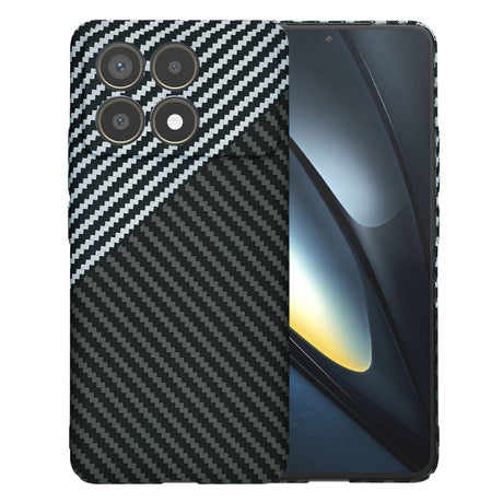 Husa de protectie Techsuit Carbonite FiberShell compatibil cu Xiaomi Poco F6 Pro, Stealth Gray